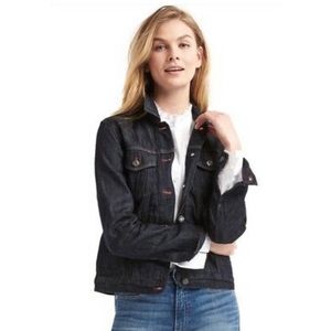 Gap Indigo Icon Contrast-stitch Denim Jacket, XXL